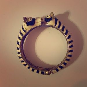 Zebra enamel bangle